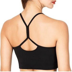 Sunzel Cropped Tank Tops for Women Without Pad Camisole Sports Bra Yoga Workout